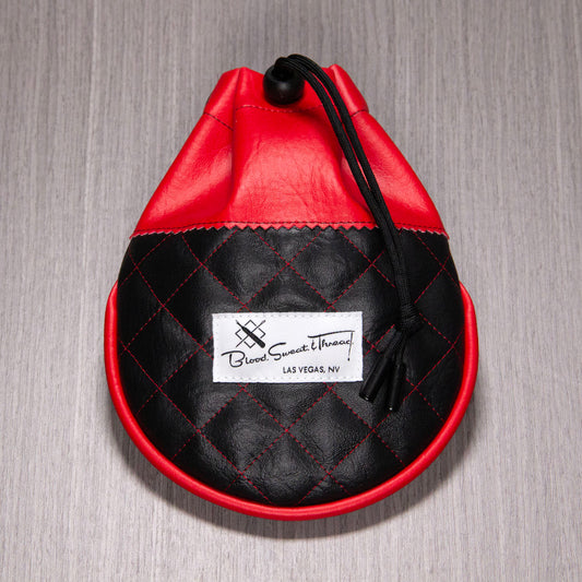RANGEFINDER POUCH - TUFTED - BLACK W/ RED
