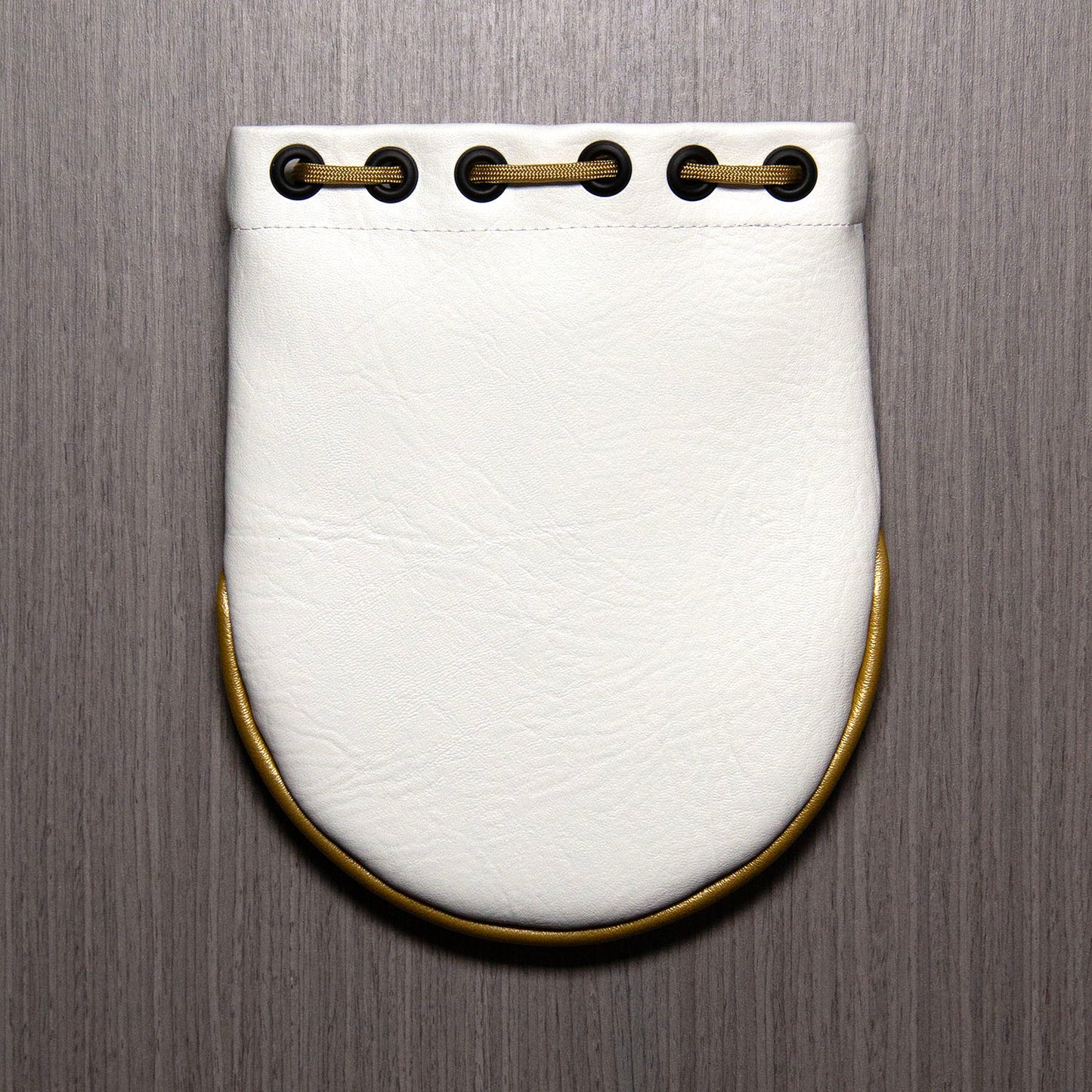 RANGEFINDER POUCH - TUFTED - WHITE W/ GOLD