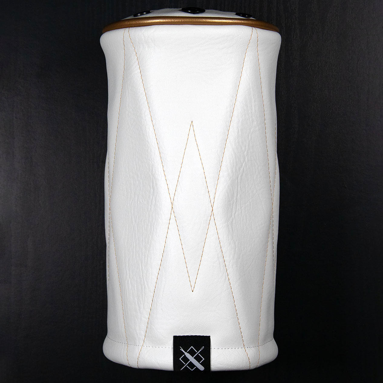 THE FREMONT - WHITE W/GOLD - BARREL STYLE DRIVER COVER