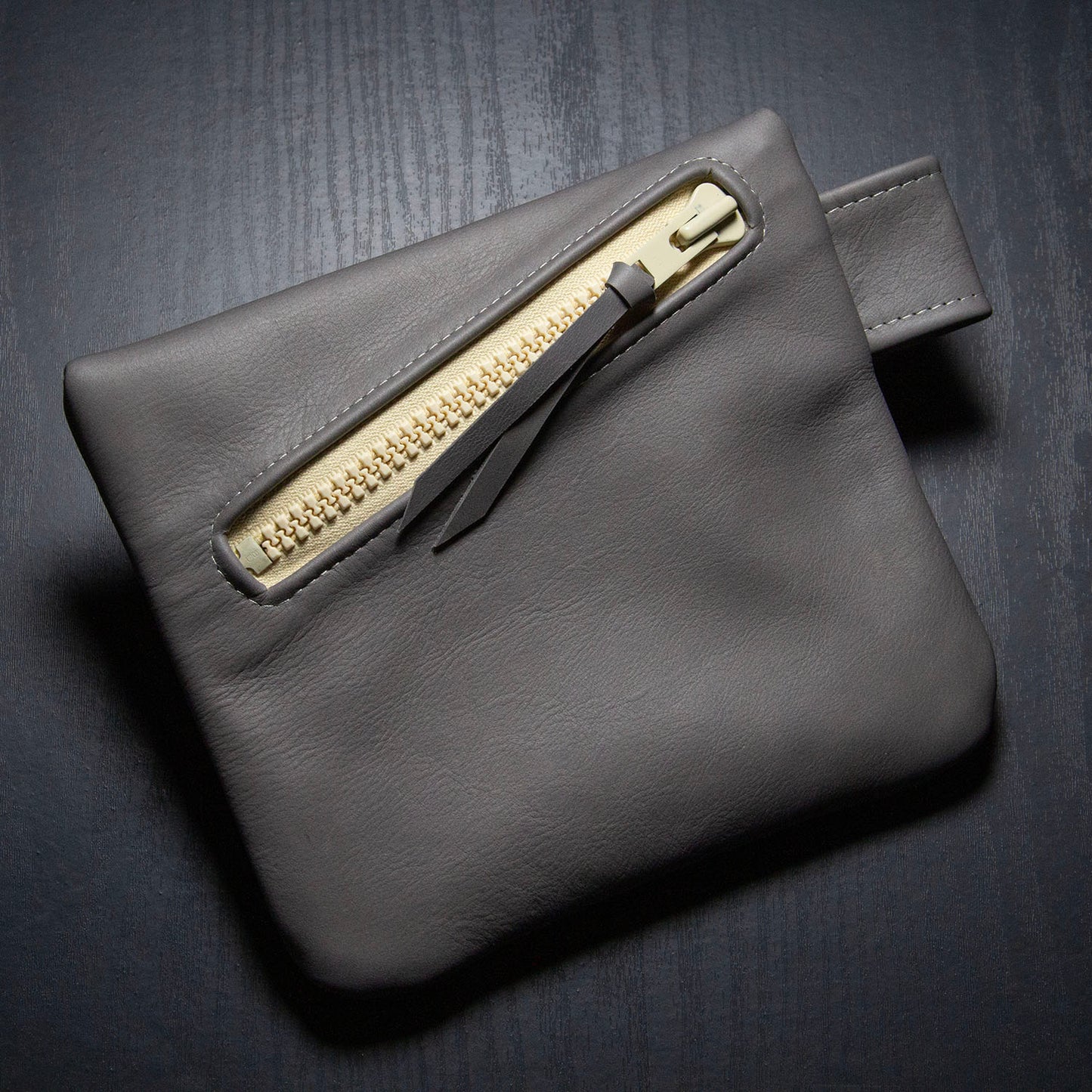 $ BAG MINI -  GREY LEATHER