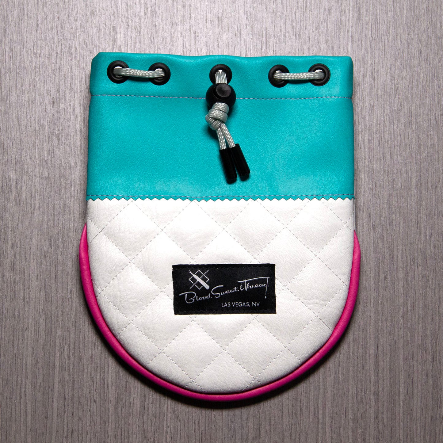 BST RANGEFINDER POUCH - TUFTED - MIAMI SLICE(TEAL/WHITE/FLAMINGO)