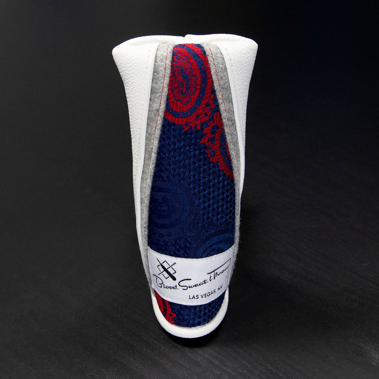 NECKTIE BLADE COVER - BLUE AND RED PAISLEY - 1 OF 1