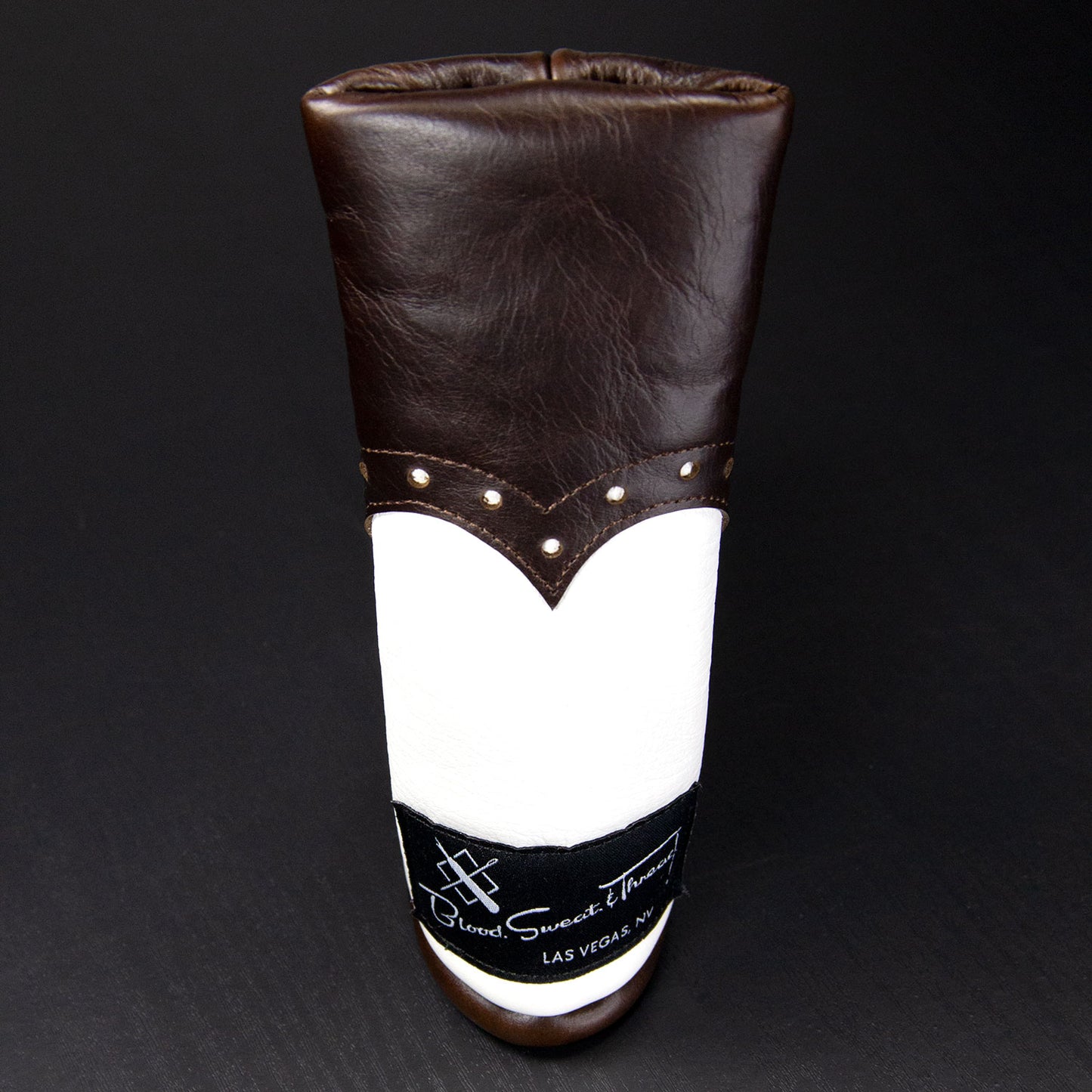 BROGUE BLADE COVER - BELGIAN CHOCOLATE & WHITE