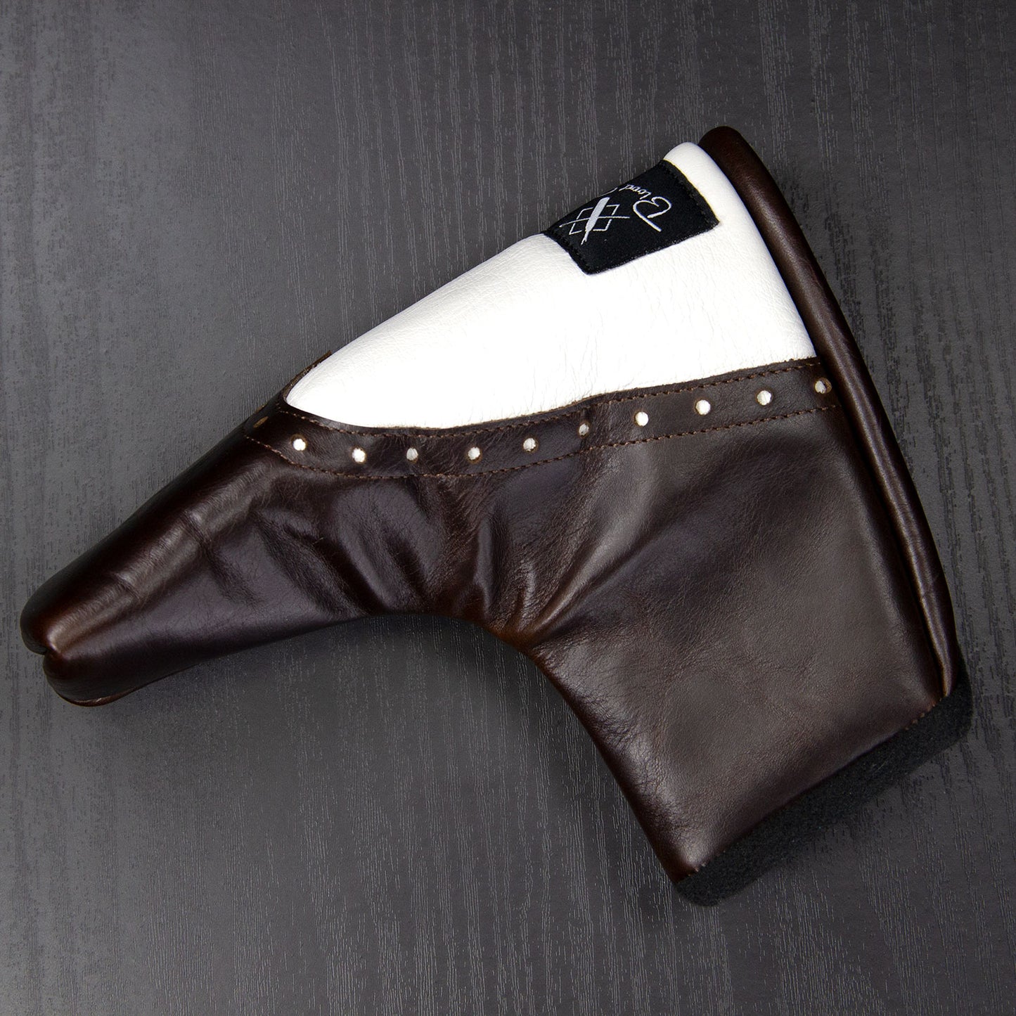 BROGUE BLADE COVER - BELGIAN CHOCOLATE & WHITE