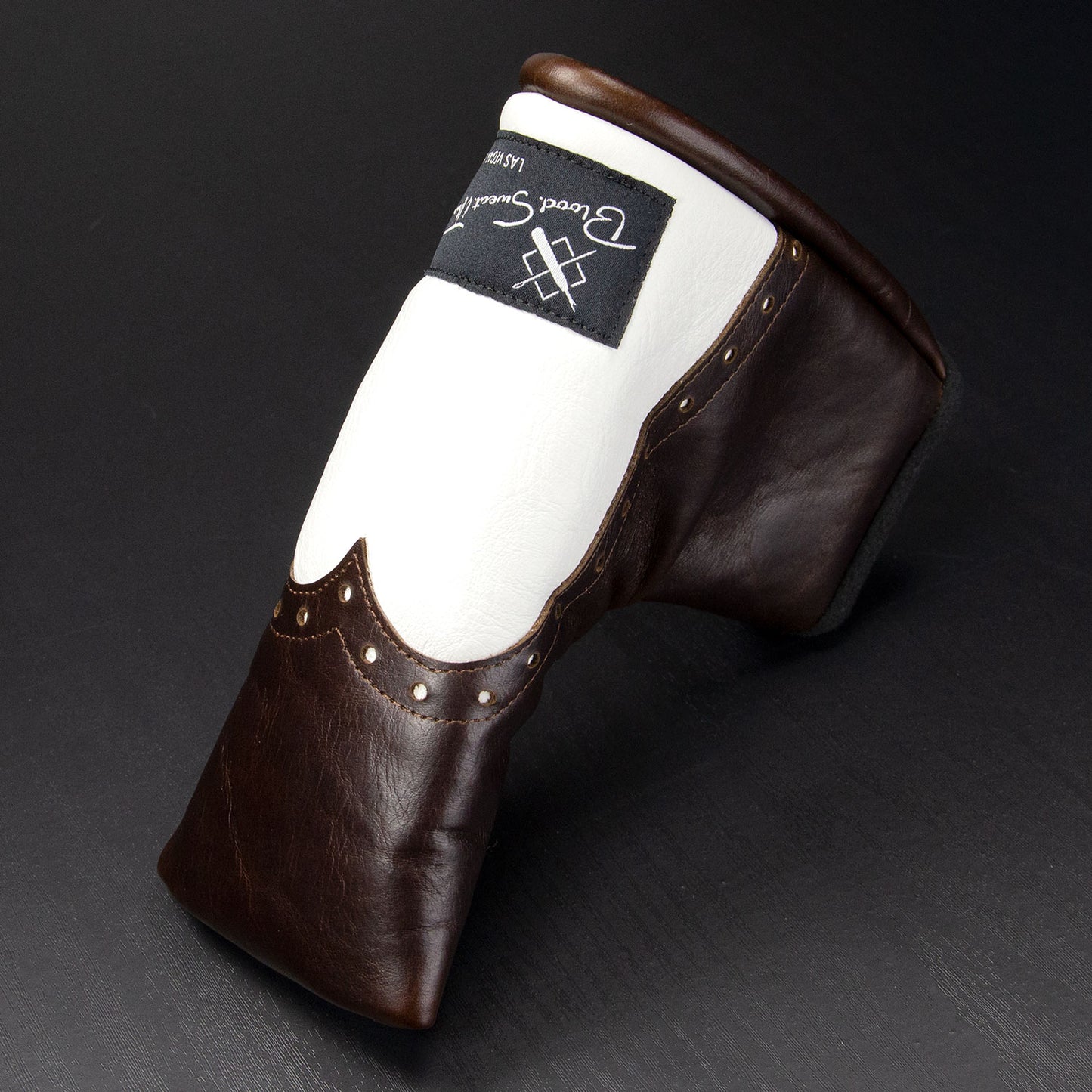 BROGUE BLADE COVER - BELGIAN CHOCOLATE & WHITE